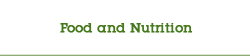 Subject Enquiry on Food and Nutrition Collection Subject Enquiry on Food and Nutrition Collection